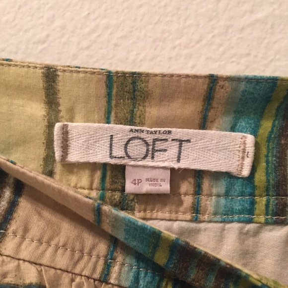 LOFT Striped Skirt, Sz 4P - Picture 2 of 8